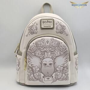 Loungefly Harry Potter Embossed Hedwig Ornamental Owl Mini Backpack Bag New